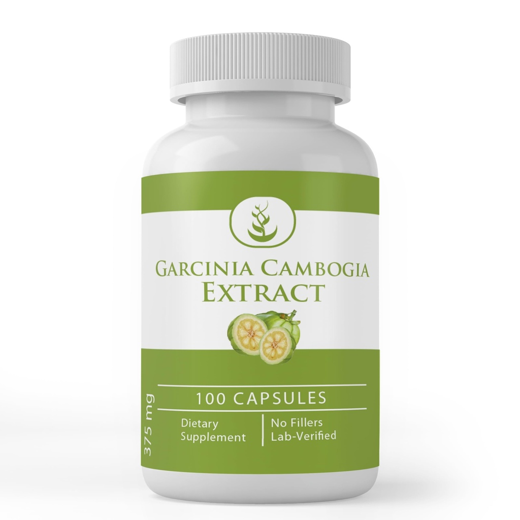 PURE ORIGINEEL INGREDIËNTEN Garcinia Cambogia, (100 capsules) Altijd zuiver, Geen additieven of fillers, Lab geverifieerd