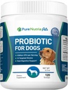 Hondenprobiotica hondensupplementen - voor hond diarree, opgefokte maag, gist, gas, hondenallergie en hondenimmune systeem ondersteuning - Made in USA - 12 Targeted strains 5 miljard CFU - 120 scoops