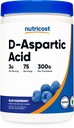 Nutricost D-Aspartic Acid (DAA) Poeder 300G (Blauw Raspberry) - Gearomatiseerde D-Aspartic Acid Powder Supplement