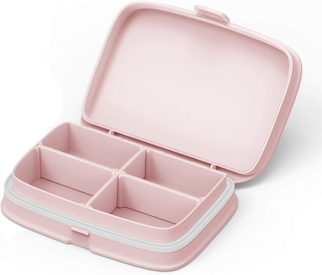 Slim Pill Case - Portable Pill Organizer met verwijderbare afdelingen - Leakproof Pill Holder voor dagelijkse medicatie