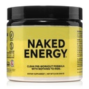 NAKED Energy - Pure Pre Workout Powder voor mannen en vrouwen, Veganist, Unflavored, Healthy Pre Workout - Geen toegevoegde zoetstoffen, kleuren of smaken - 50 porties