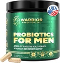 Probiotica voor mannen met prebiotica - Mannen Probiotische supplement voor spijsverterings-gezondheid, Gut Health, Immune Health, Bloating en Prostate Care - Strains Plank Stabiel, Gluten & Sojavrije 60 capsules.