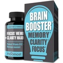 Brain Supplement / Brain Booster Supplement for Focus, Memory, Clarity, Energy Work as Caffeine Brain Booster/ Brain Supplements for Memory & Focus for Brain Fog, Brain Boost & Brain Support (Pack 1)