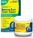 MagniLife adem Easy Chest Cream, 4 oz, Hoest & spierpijn verlichting crème voor volwassenen, borst Rub voor slijm verwijdering en nasale congestie verlichting, natuurlijke topische, ongeparfumeerde