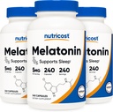 Nutricost Melatonine 5 mg, 240 capsules (3 flessen)