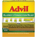Advil Allergie en congestie Relief Tablets, Pijnstiller, Koortsreducer en Allergie Relief met Ibuprofen, Fenylefrine HCl en Chlorfeniramine Maleaat 4 mg - 50 gecoate tabletten