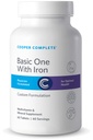 Cooper Complete Basic One Multivitamine met ijzer - 60 tabletten per fles. Verpakking van 2