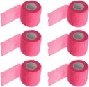ESUPPORT 2 Inches X 5 Yards Zelfdragend Cohesive Wrap Bandages Kleefwonden Sterke elastische eerste hulp Tape voor Sport Pols Enkel 6 Tel.