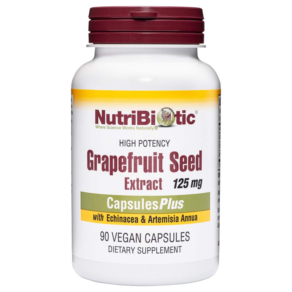 Nutribiotic Grapefruit Seed Extract CapsulesPlus, 125 mg GSE, 90 Tellen