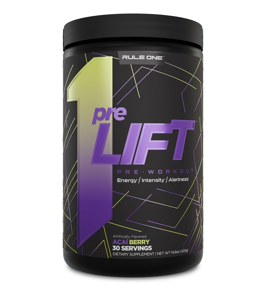 Artikel 1 preLIFT Pre-workout - 6g Citrulline, 3.2g Beta Alanine, 3 Cafeïnebronnen + 20 Andere voor energie, alertheid, & Endurance (30 Servers, Acai Berry)