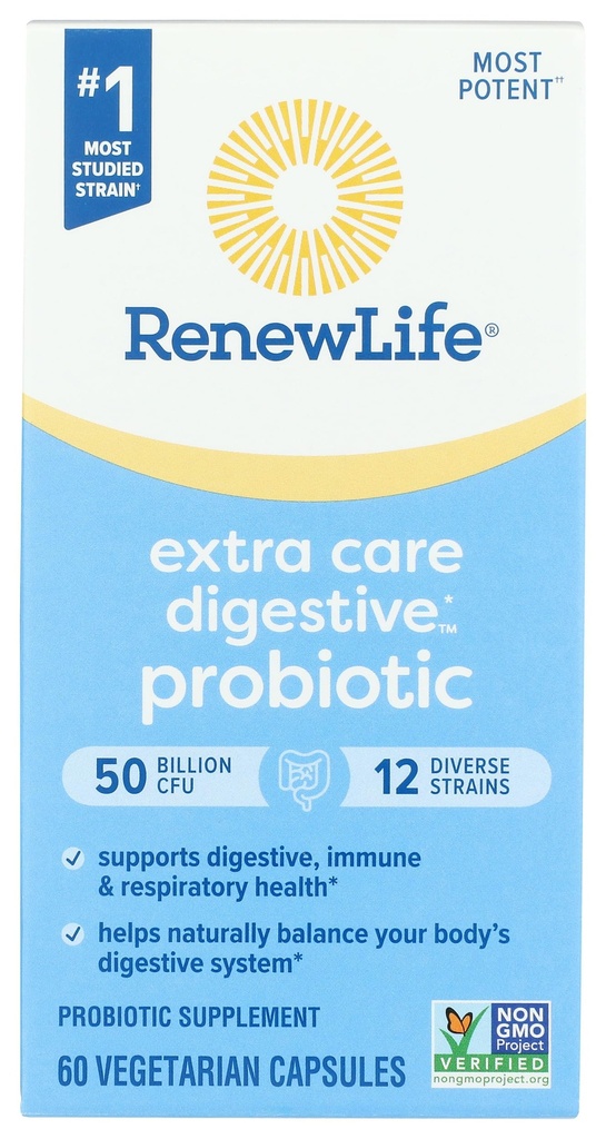 Renew Life Ultimate Flora Extra Care Probiotic 50 Miljard, 60 CT