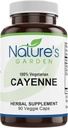 NATURE'S GARDEN ESSENTIALS Cayenne - 90 Veggie Caps met 500mg Biologische Cayenne Pepper Poeder