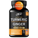 Kurkuma Curcumine met gember 1750mg hoog-potentie formule met 95% gestandaardiseerde curcuminoïden en gember extract 
