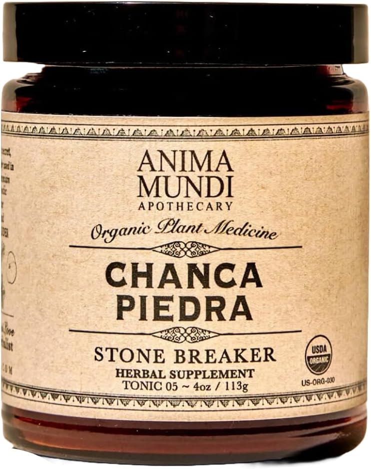 Anima Mundi Apothecary Stone Breaker Chanca Piedra Powder for Tea - Wildcrafted Chanca Piedra Extract - Lever, galblaas en nierreiniging Ondersteuning (4oz / 114g)