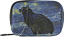 Naanle Van Gogh Galaxy Cat Pill Box 7 Day Pill Case Travel Pill Organizer Bag met rits Draagbare Wekelijkse Case Compacte grootte voor vitamine supplement houder