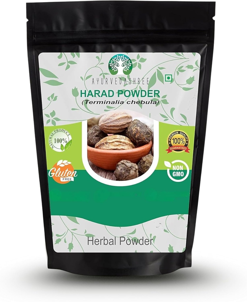 Haritaki Poeder 200 Gm I Terminalia Chebula Poeder I een Ayurvedisch Kruiden voor Ontgifting & Verjonging voor Vata I Vata Kapha en Pitta BalancerI Niet Gmo I Glutenvrij I GMP Cerfited