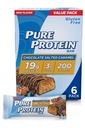 Pure eiwitrepen, hoog eiwit, Nutrische snacks ter ondersteuning van energie, lage suiker, glutenvrij, chocolade gezouten caramel, 1.76oz, 4 Pack