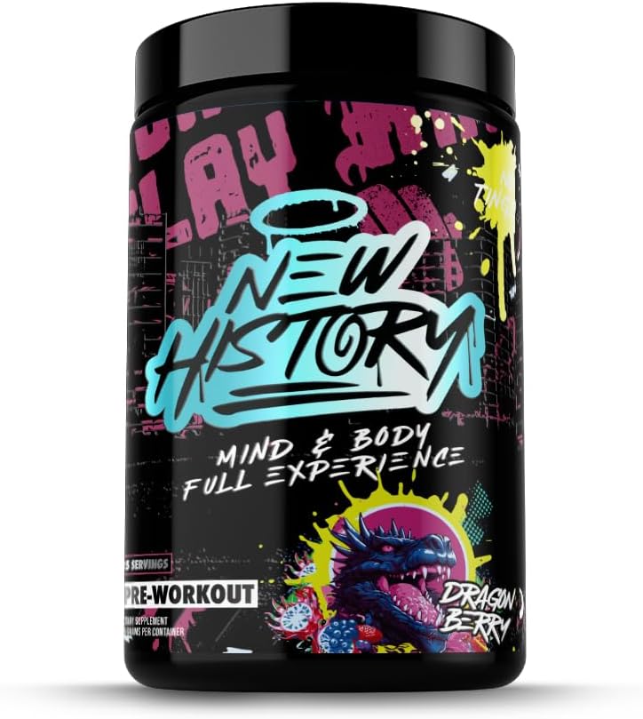 Geest en lichaam ervaring - Pre-workout, duurzaamheid, pomp en focus - 25 porties, Dragon Berry