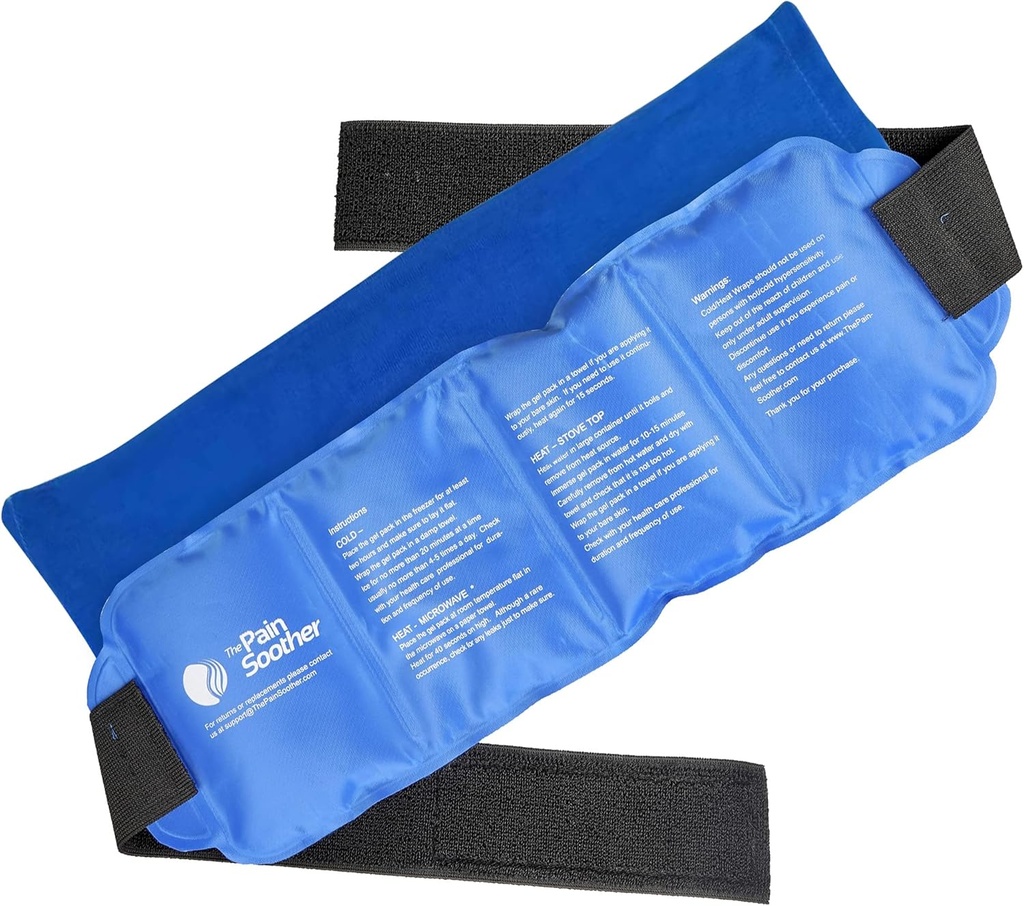 Oversized Herbruikbare Hot & Cold Gel Ice Pack Wrap voor warme compress en koude therapie voor hiep, enkel, rug, schouder, knie, arm, nek, elleboog,