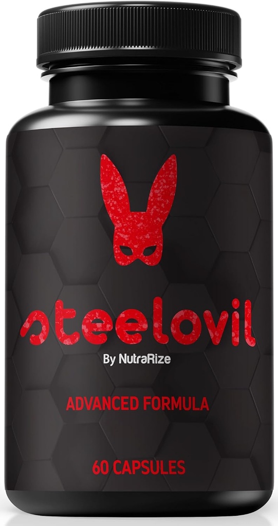 Steelovil capsules voor mannen, officiële Steelovil pillen voor uitgebreide ondersteuning, alle natuurlijke mannelijke supplement ter ondersteuning van energie en algemene gezondheid, stalen ovil Pastillas Reviews (60 capsules)
