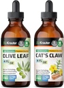 BIO KRAUTER Olijfblad Tinctuur 4 Fl. Oz. & Cat's Claw Tinctuur 4 Fl. Oz.