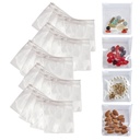 Smooth Trip Pillentassen voor Reizen - 24 Herbruikbare Certified Food Grade Zip Top Pillenzakken voor Geneeskunde, Vitaminen, Snacks en Accessoires - Groter 3,25 x 3,5" Grootte