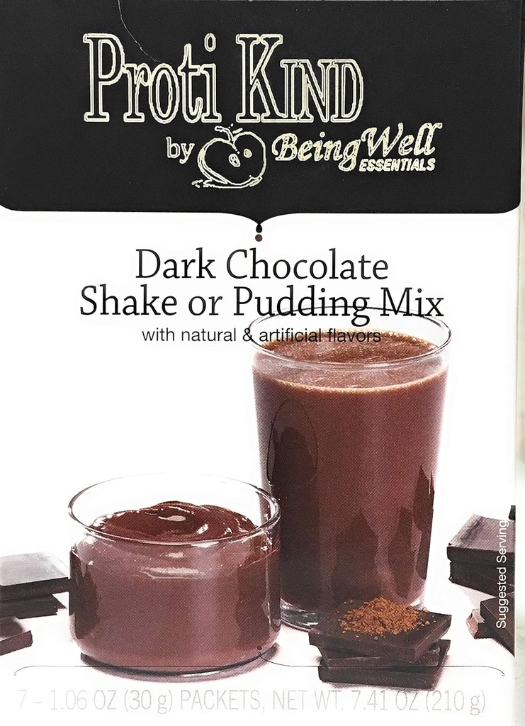 Proti Kind High Protein Diet Shake & Pudding - Lage Calorie - Lage Suiker - Lage Carbs (7 porties) (Donkere Chocolade)