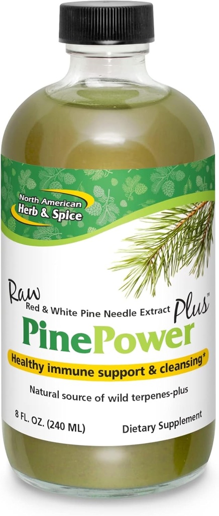 NOORD-AMERIKAANSE HERB & SPICE Pine Power Plus - 8 fl oz - Immuun & Cardiovasculaire ondersteuning - 23 porties