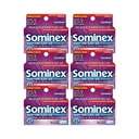 Sominex Nighttime Sleep-Aid Caplets, maximale sterkte, 16 ea (verpakking van 6)