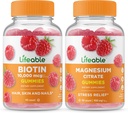 Levensbaar Biotine + Magnesium, Gummies Bundle - Grote Proeverij, Vitamine Supplement, Glutenvrij, GGO vrij, Kauwbaar