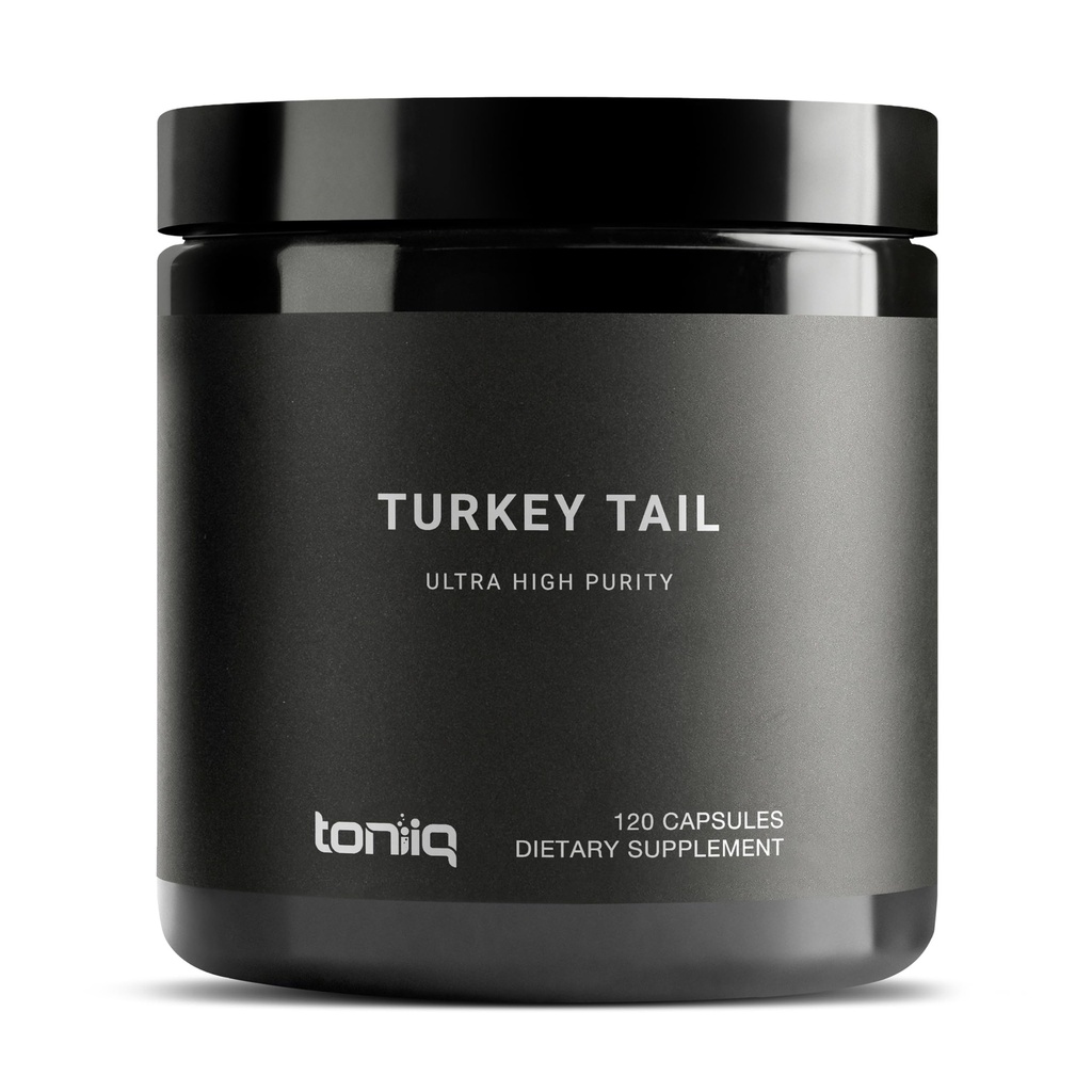 Turkije staart Paddestoel Capsules - Ultra High Potency 10:1 Extract met 30% Beta Glucans - hoog geconcentreerd - Third-Party Lab getest - 120 Capsules