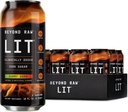 BEYOND RAW LIT pre workout, Gummy Worm, voor energie, focus, intensiteit en pompen, met stikstofoxide Boost, Zero Sugar, 250 mg cafeïne met Beta Alanine, 12 blikken