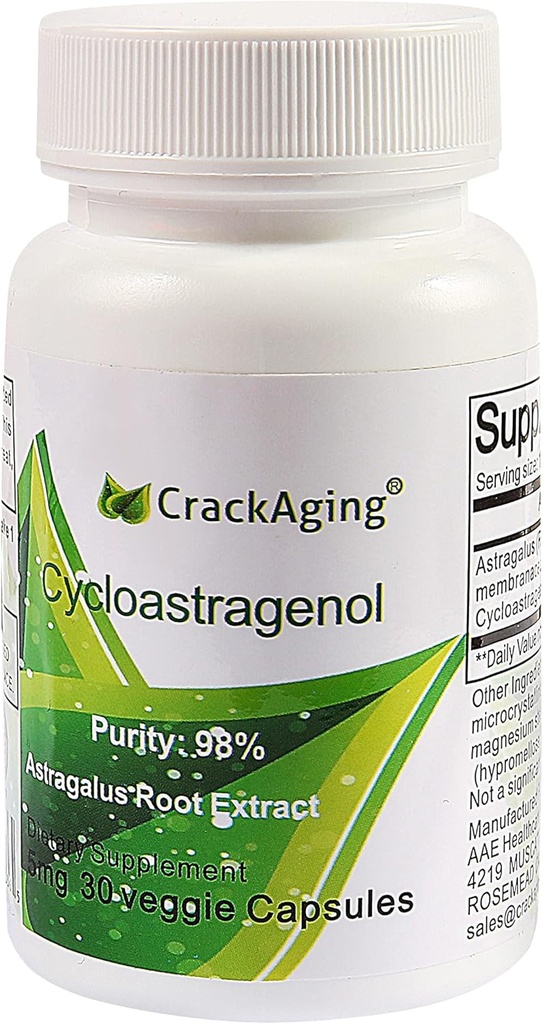 Cracking Super-Absorptie Cycloastragenol 98% Telomere verlenging Supplementen 