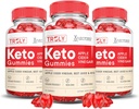 (3 Pack) Echt Keto ACV Gummies Geavanceerde Formule 1000MG Echt Keto Gummies Apple Cider Vinegar Geformuleerd met Granaatappel Beet Juice Powder B12 Vegan Non GMO 180 Gummys