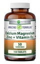 Verbazingwekkende formules Calcium Magnesium Zink + D3 Supplement 