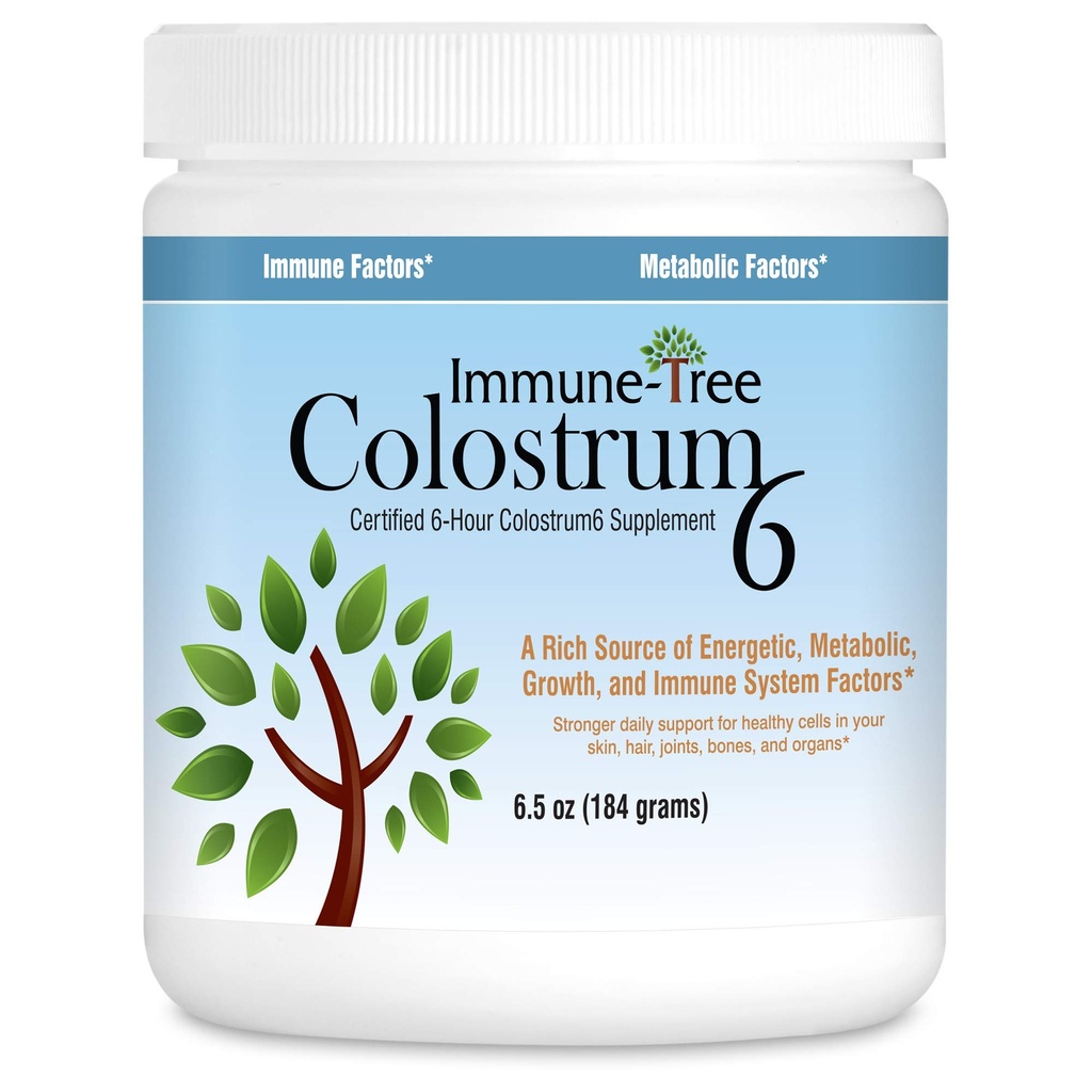 100% Bovine Colostrum Powder, 120 Servings, 6.5oz, Ondersteunt Anti-Aging, Gezond Immune System, Gut & Digestie, Spier & Tissue, & Wellness, Made in USA van Grass Fed, Grade A Dairy Cows