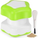 Johnbee Pill Crusher, Pill Grinder Fine Powder Extreem fijn. Opslagruimte. Pillenverbrijzelaars voor ouderen, familie en huisdieren. Siliconenranden. Meerdere pillen in één keer vermalen - Schoonmaakborstel (groen)