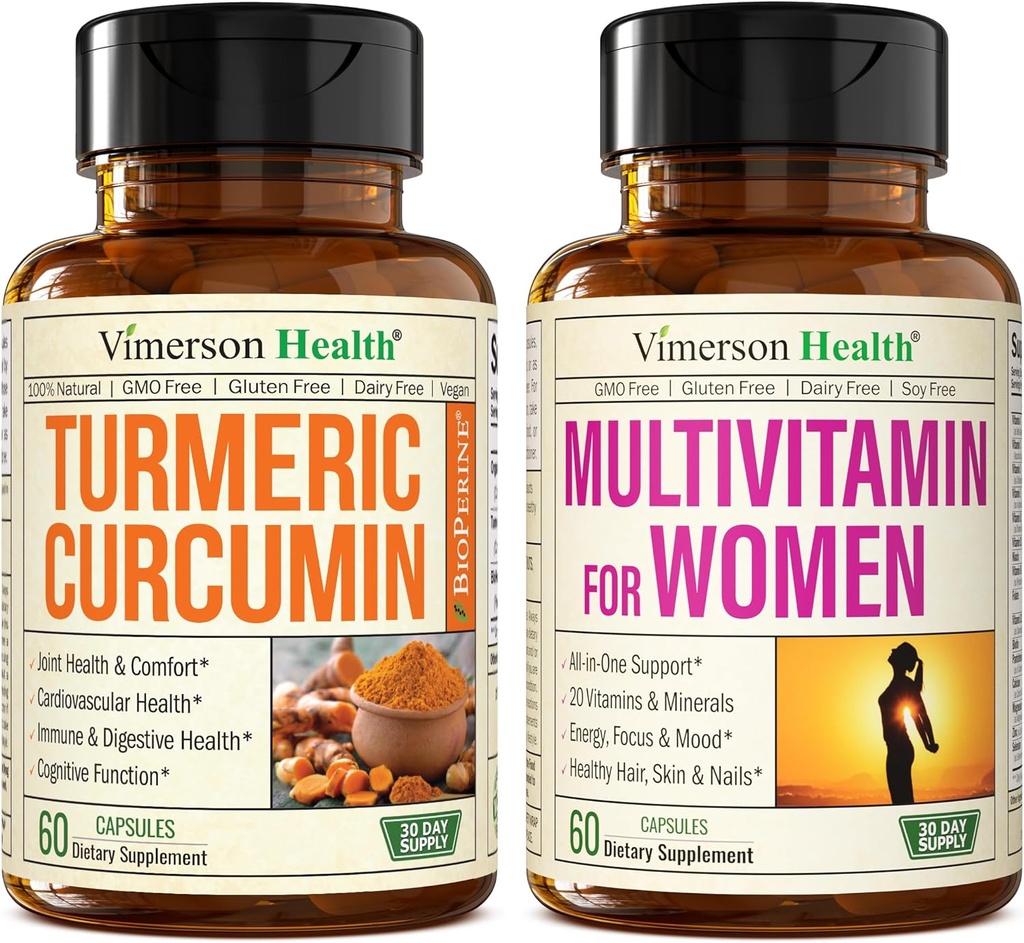 Kurkuma Curcumine met Black Pepper Extract & Multivitamine voor vrouwen