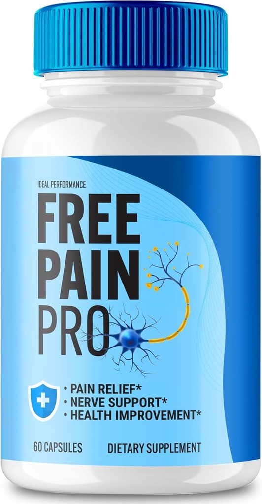 Gratis pijn Pro Capsules, Gratis pijnPro Health Support Supplement Pillen - Maximale sterkte, FreePain Pro Gezondheid en Wellness, Alle Natuurlijke Formule Officiële FreePainPro Capsules Beoordelingen (1 Pack)