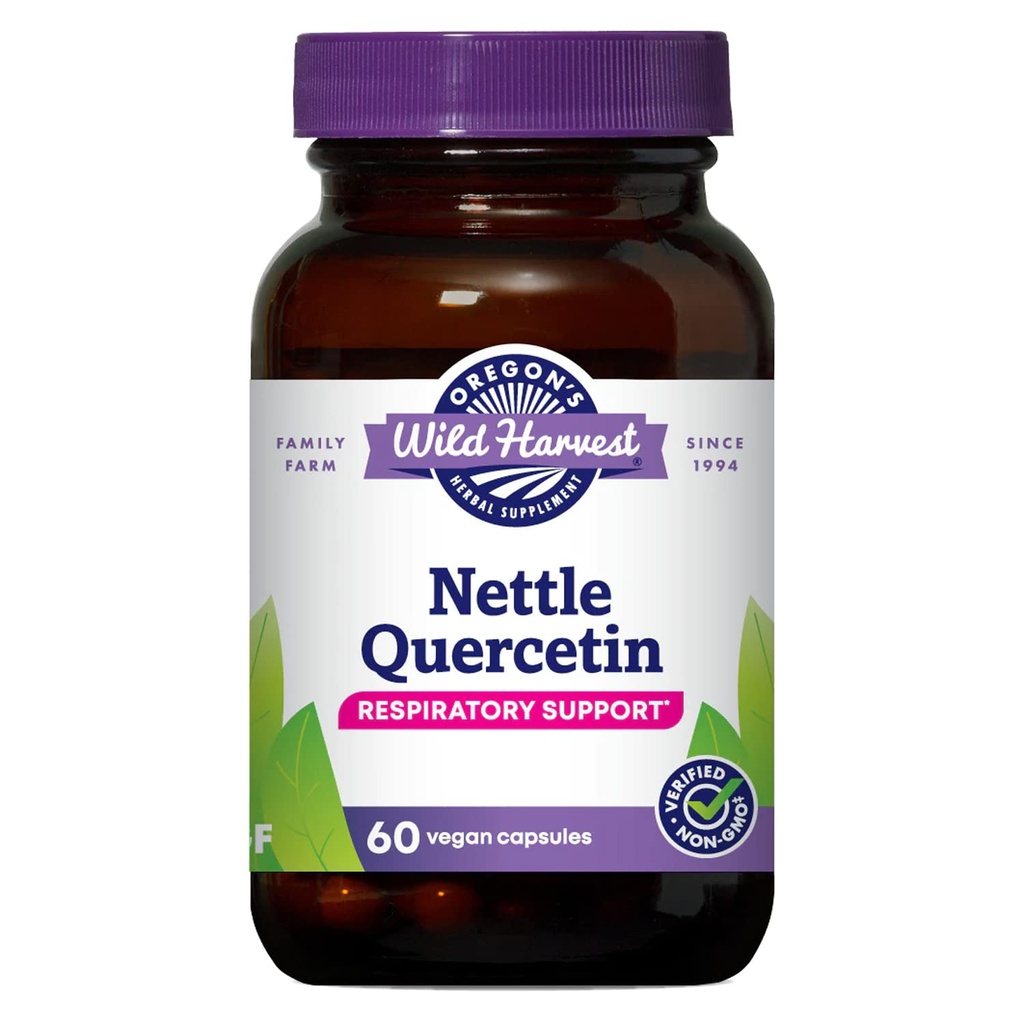 Oregon's Wild Harvest Netel Quercetin Capsules, Non-GMO Biologische Kruidensupplementen, 60 Tellen