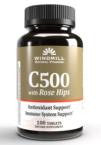 Windmolen C-500 met Rose HIPS Tabs 100'S Windmolen (verpakking van 1)