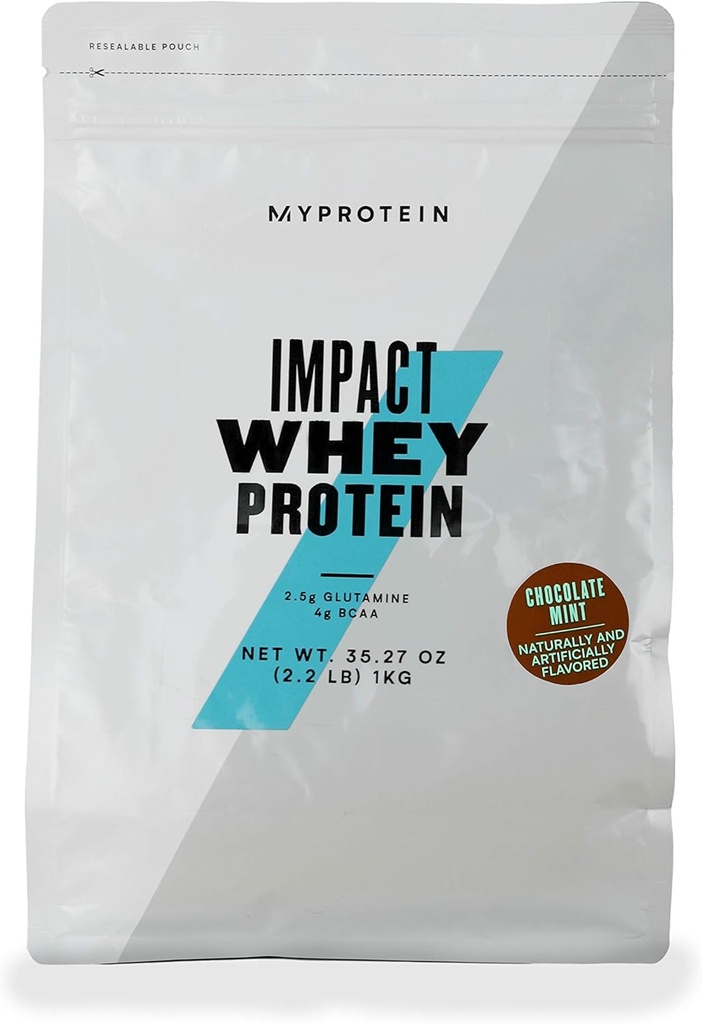 Myprotein® Impact Whey Protein Powder, Chocolate Mint, 2.2 Lb (40 Servings)