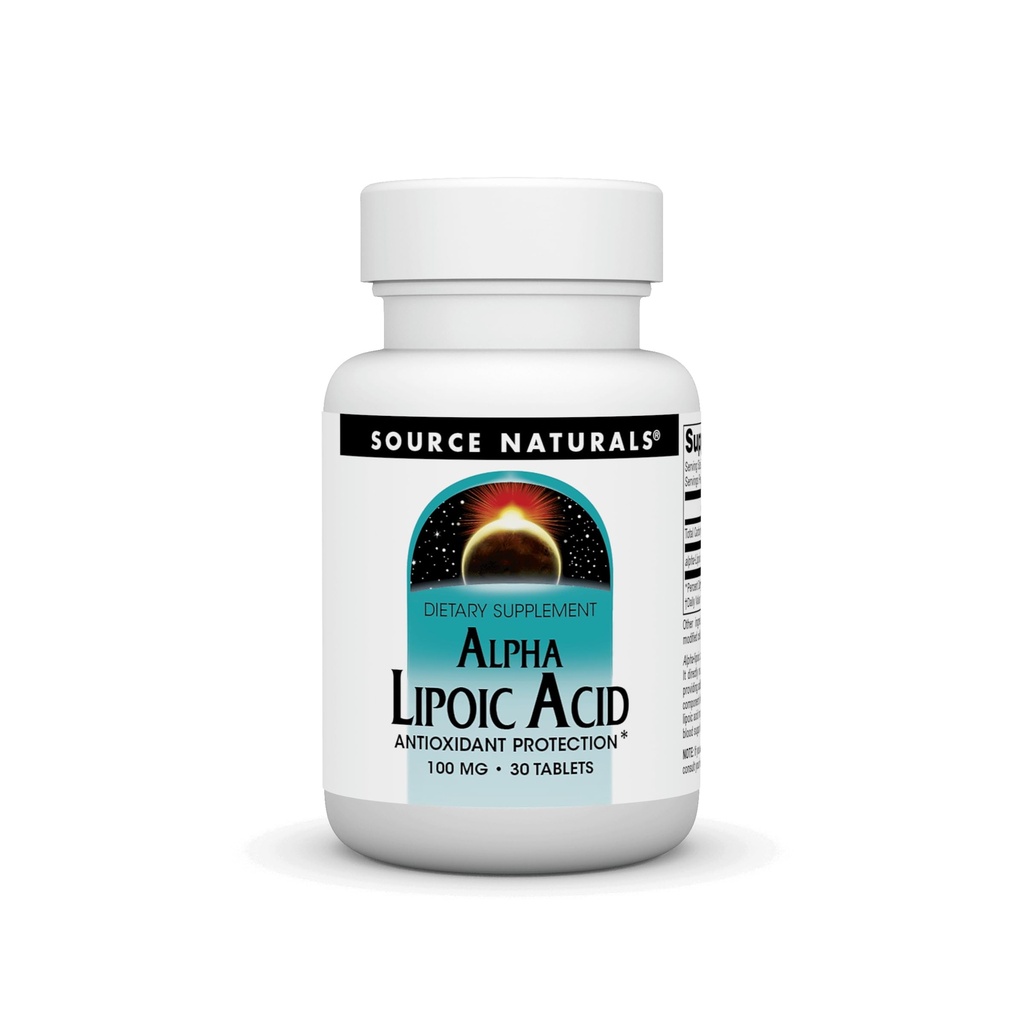Alpha Lipoic Acid 100mg Bron Naturals, Inc. 30 Tabs