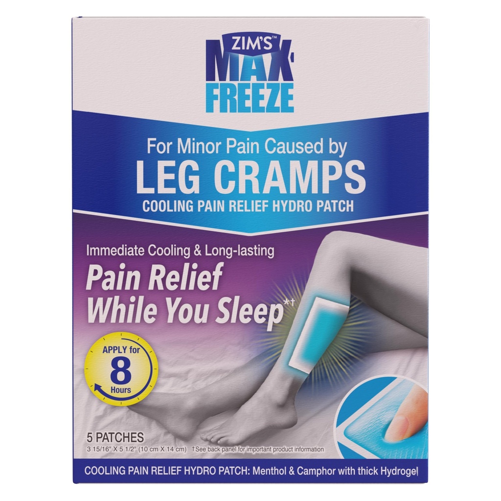 Zims Max Freeze Leg Cramp Patch, 5 Tellen