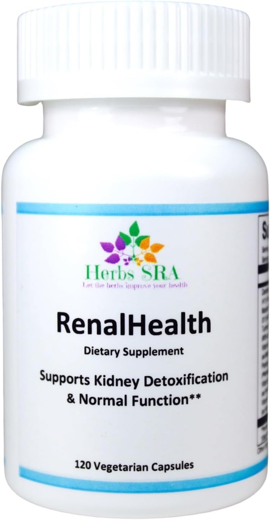RENALHEALTH - Detox & Function Support: Herbal Supplement for Niergezondheid, 120 Vegetarische Capsules