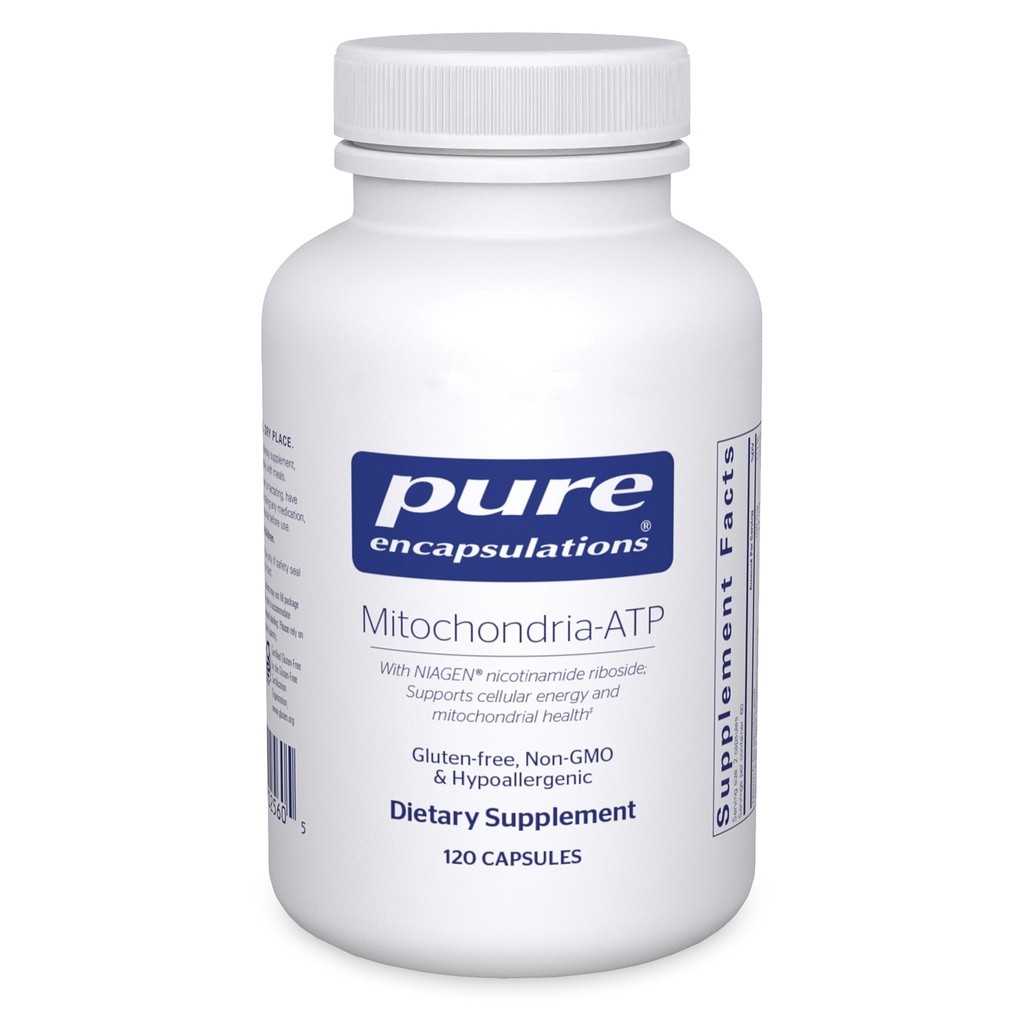 Pure Encapsulations Mitochondria-ATP - Mitochondriale ondersteuning - ATP productiehulp* - met vitamine C, vitamine E en thiamine - antioxidant ondersteuning - 120 capsules