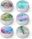 Pill Box 3 Compartiment kleine pil geval,Portable voor Pocket of Purse pil Organizer pil container houder om vitamines te houden, medicijnen, visolie en supplementen(6PCS)