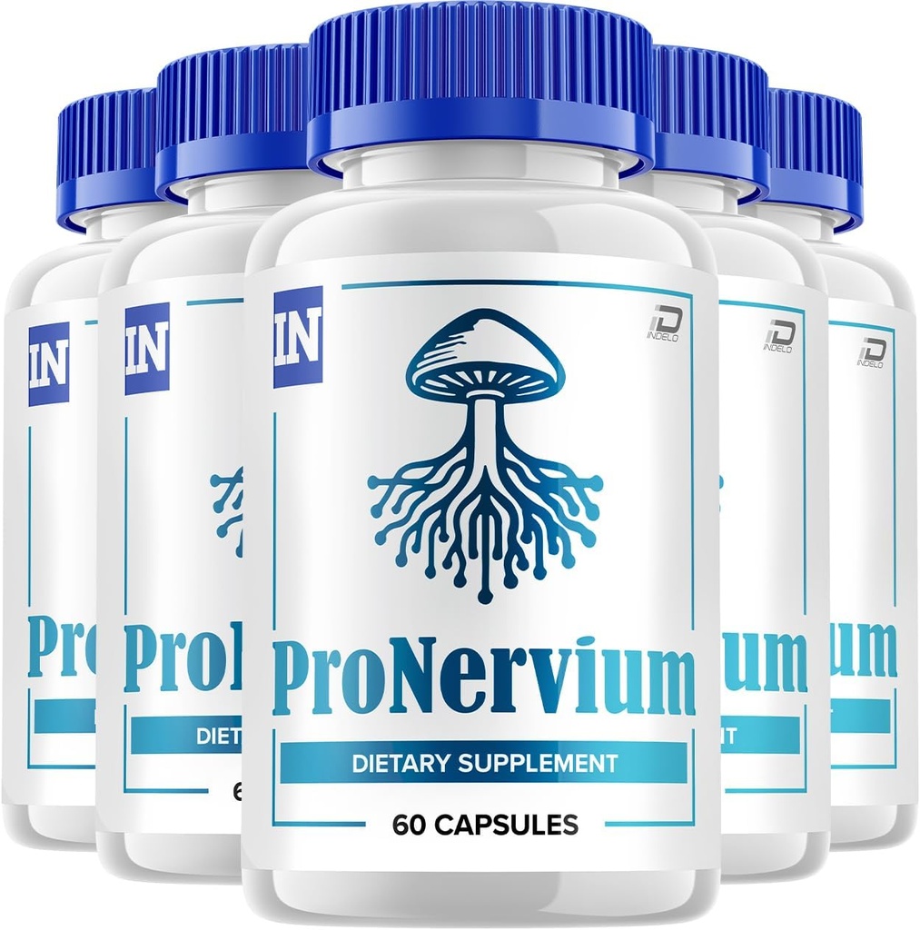 Pronervium Nerve Health Support Pillen, Pronervium Reviews, Pronervium Nootropic Advanced Formula, Pronervium All Natural Focus Supplement, Pronervium Brain Ondersteuning Beoordelingen (5 Pack - 300 Capsules)