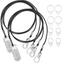 MEDca Hearing Aid Clips - Beschermende houder met Anti Lost Lanyard Cord - Touw met Loops en Clip en Security Clip Ideaal voor achter het oor hoortoestellen en persoonlijke geluidsversterkers, (Pack of 2)