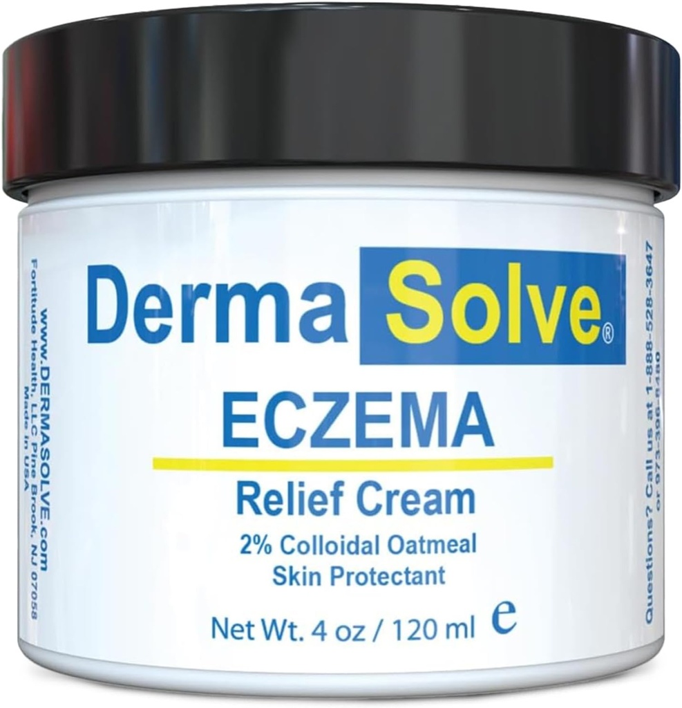Dermasolve Full Body Eczema Relief Lotion Cream - Flare Control Therapy Balm That Protects, Moisturizes, and Repairs Skin Kids, Babies & Adults - Steroid Free (4 Fl Oz, 1)
